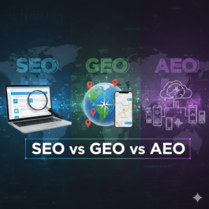 seo vs aeo vs geo